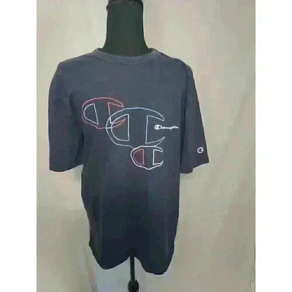 Champion Men's Classic Jersey T-Shirt, Large - Blue